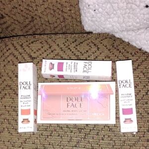 Doll Face Glow Baby Glow Illuminating Bronzer And Highlighting And Three Blush